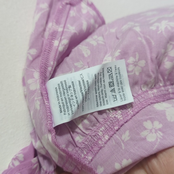 J.crew size 8 purple floral dress frill - Picture 6 of 10